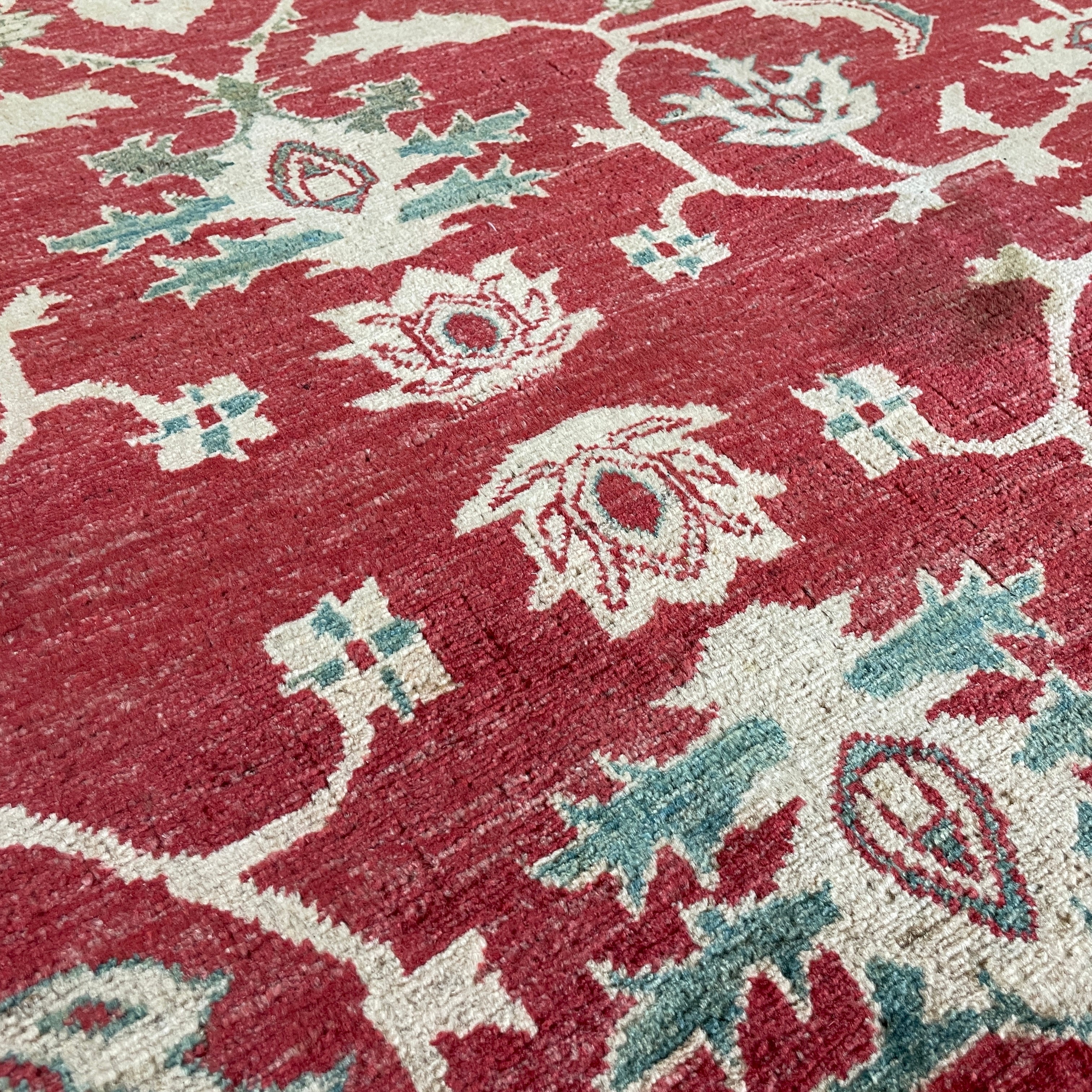 278 x 218 cm | Afghan Ziegler Rug (Old 1970)