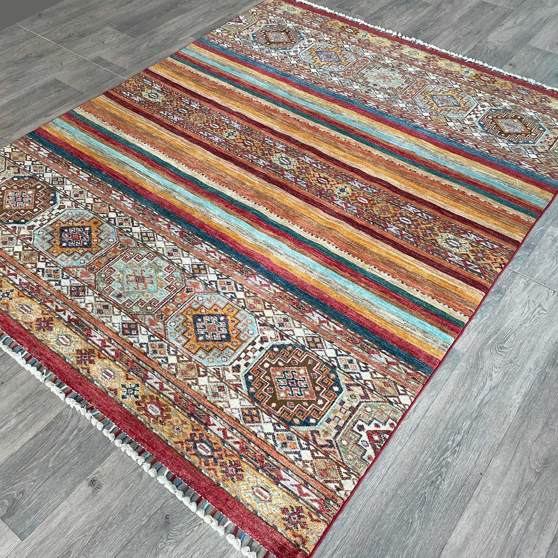 206 x 158 cm | Afghan Khorjin Rug