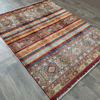 206 x 158 cm | Afghan Khorjin Rug