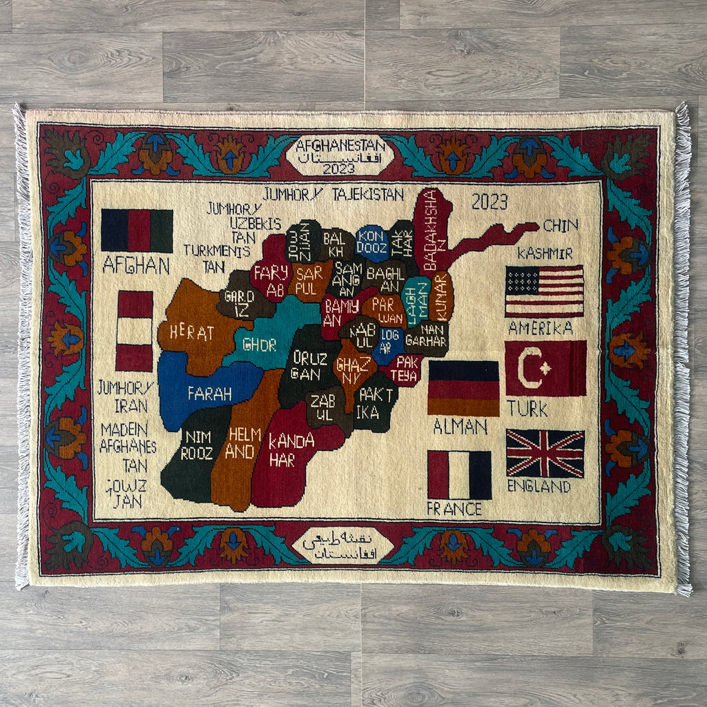 Afghan Map Rug