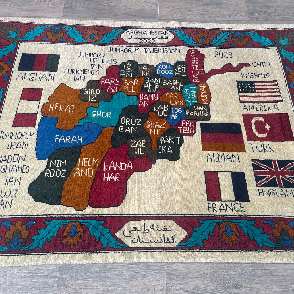 Afghan Map Rug
