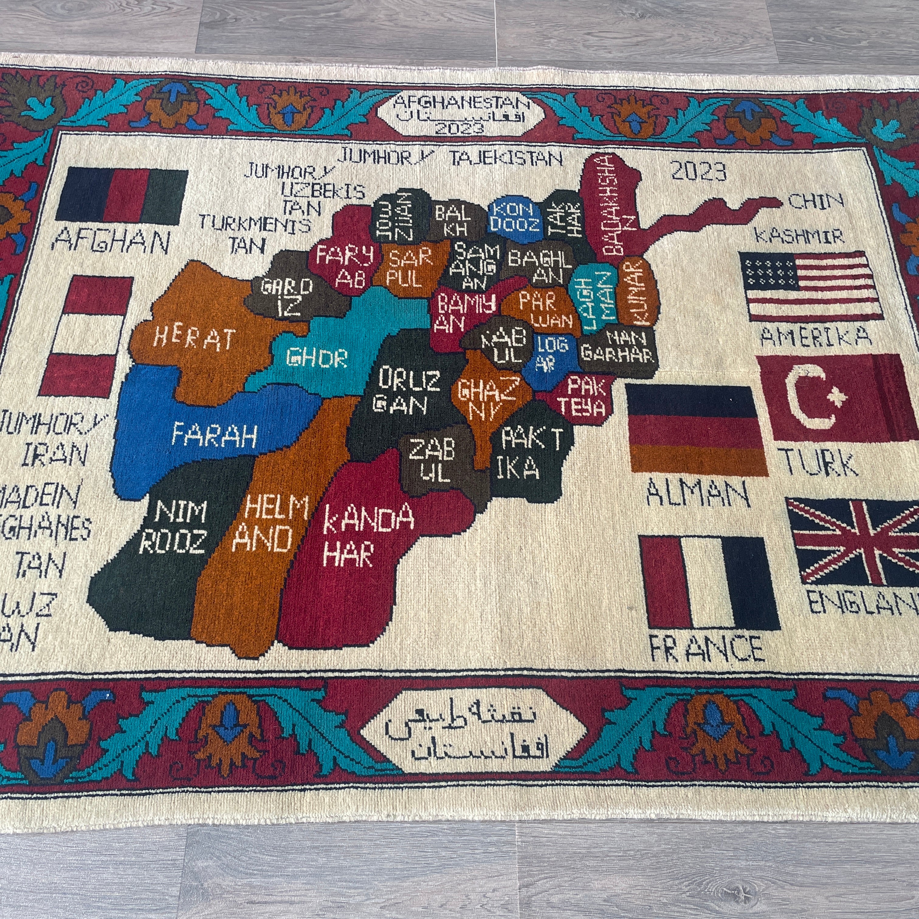 Afghan Map Rug