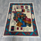 Afghan Map Rug