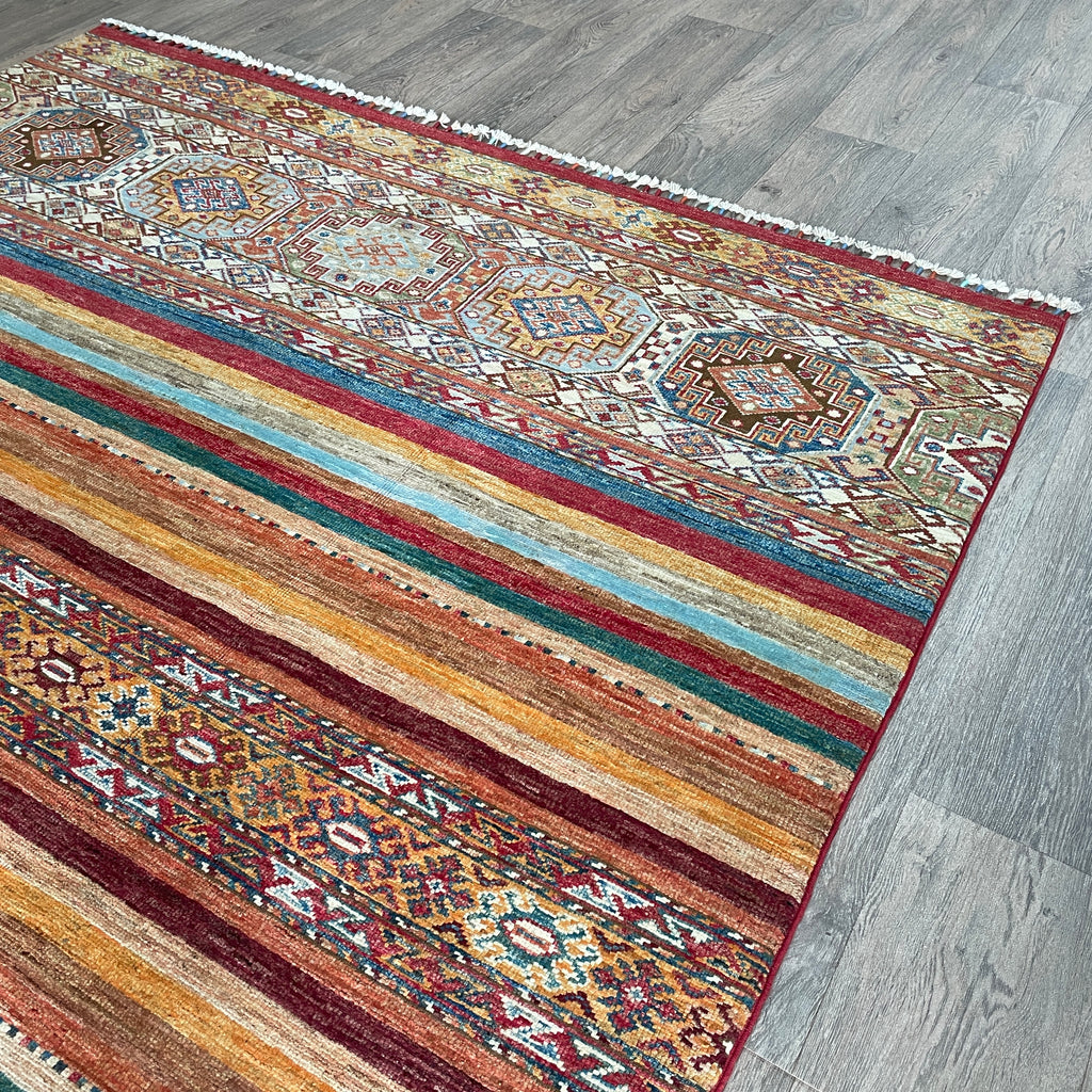 206 x 158 cm | Afghan Khorjin Rug