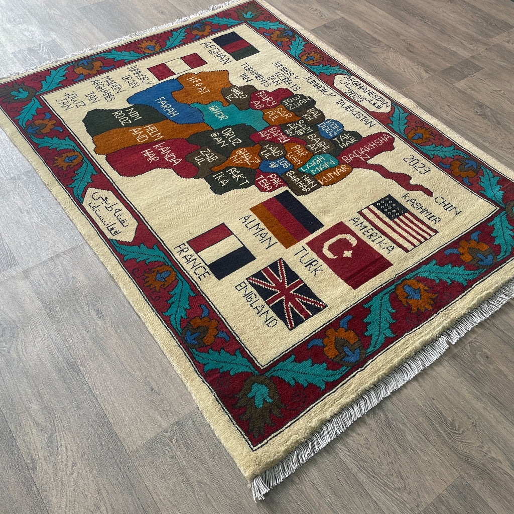 Afghan Map Rug