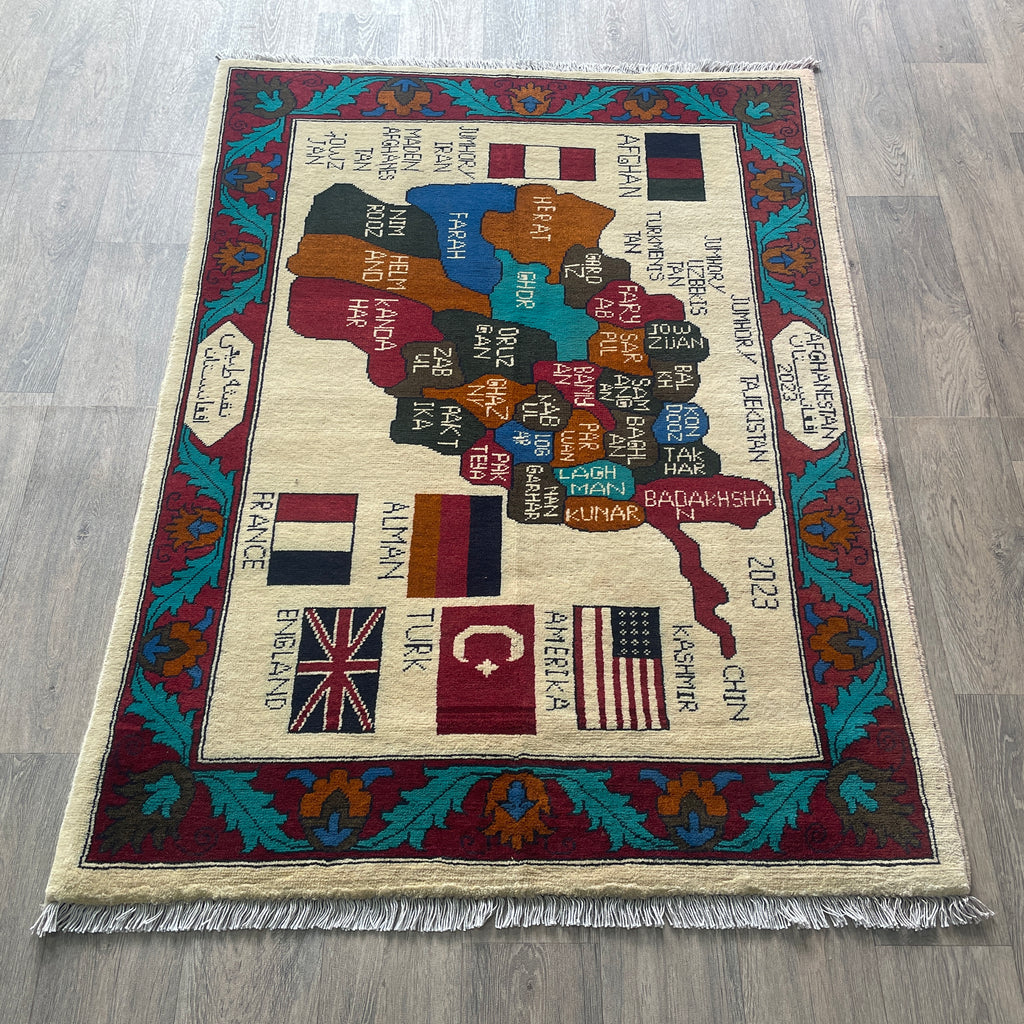 Afghan Map Rug