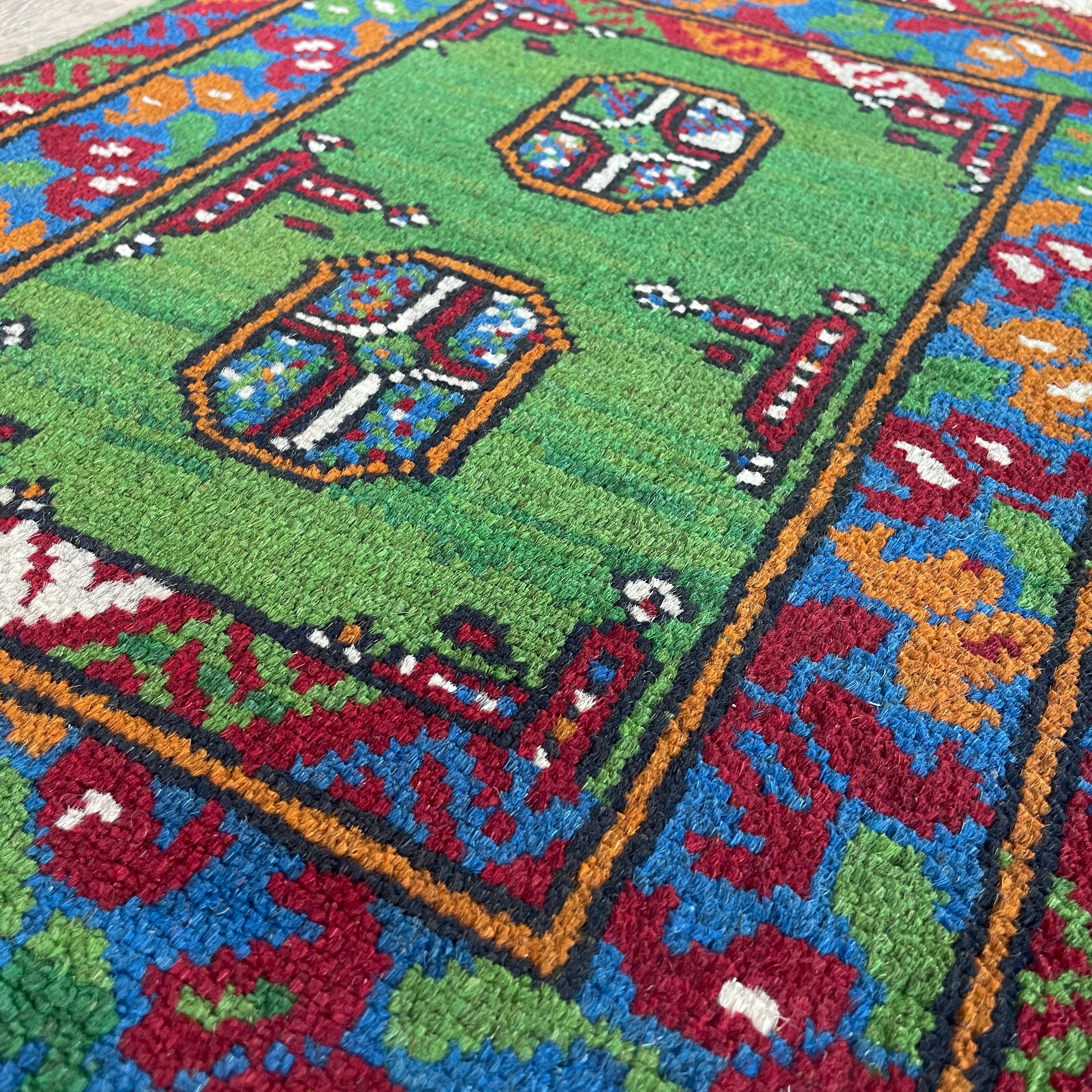 76 x 51 cm | Afghan Aqcha Door Mat
