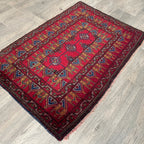 Vintage Afghan Baluch Rug c. 1980