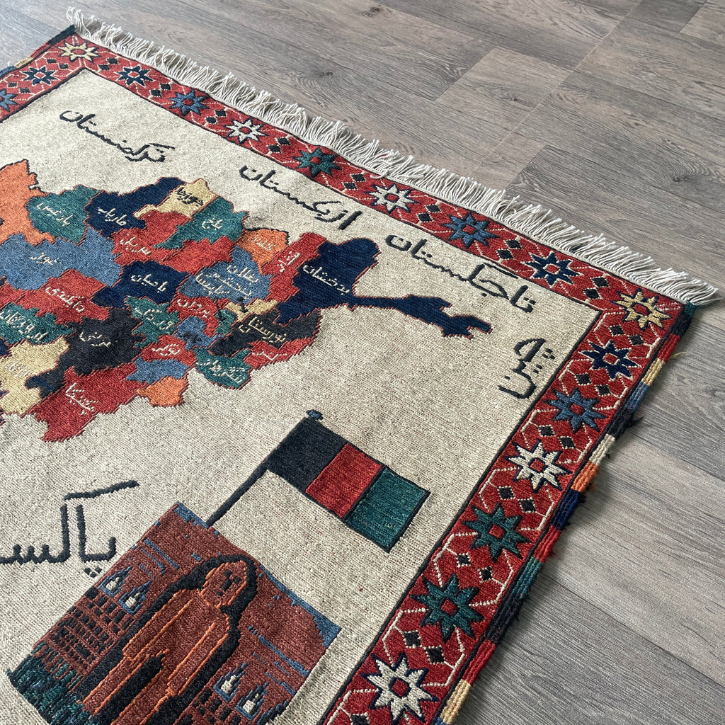 Afghan Map Rug