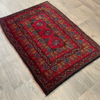 Vintage Afghan Baluch Rug c. 1980