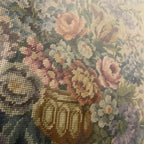Old French Aubusson Needlepoint Wall Hanging c. 1970