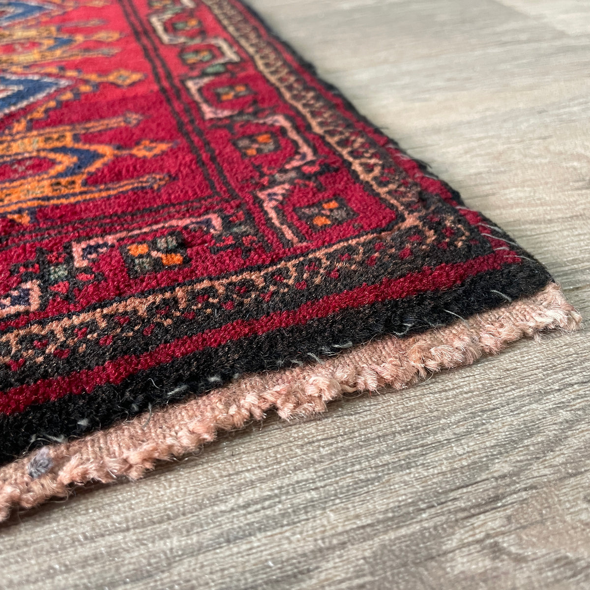 Vintage Afghan Baluch Rug c. 1980