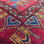 Vintage Afghan Baluch Rug c. 1980