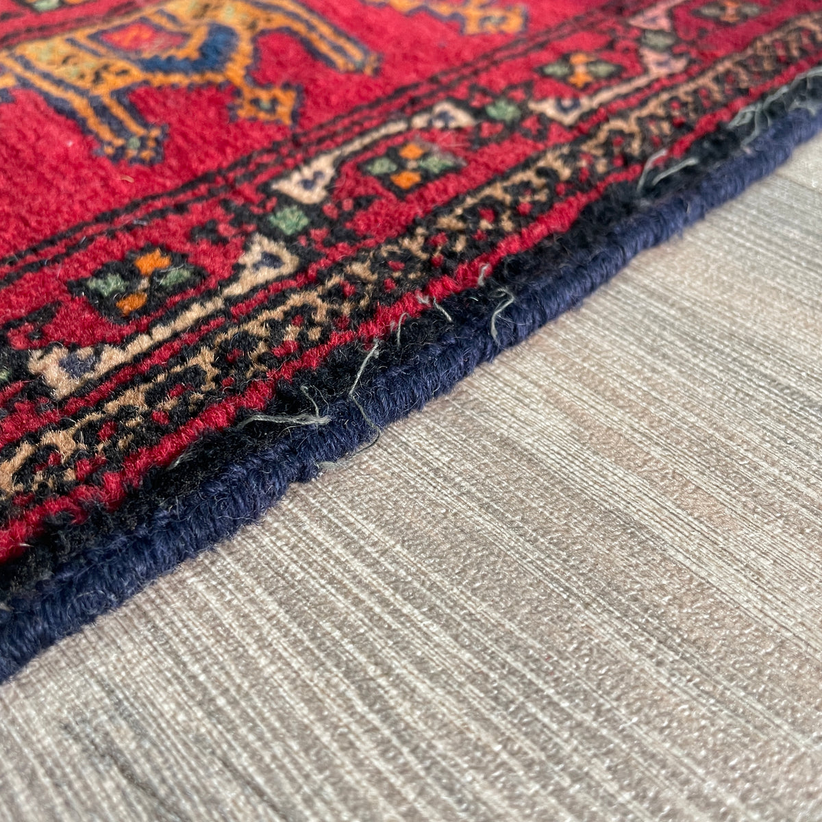 Vintage Afghan Baluch Rug c. 1980