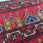 Vintage Afghan Baluch Rug c. 1980
