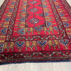 Vintage Afghan Baluch Rug c. 1980