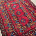 Vintage Afghan Baluch Rug c. 1980