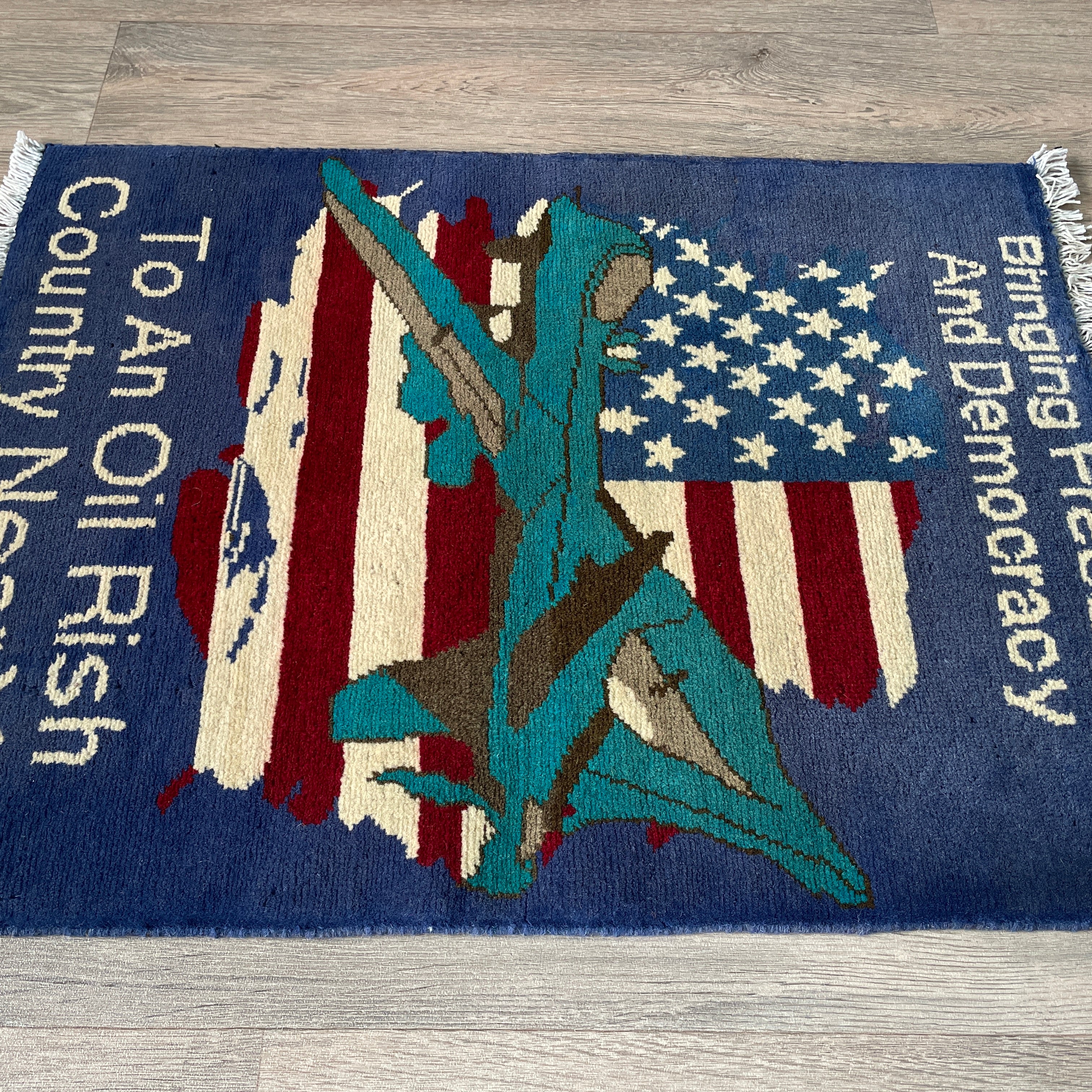 86 x 63 cm | Afghan Drone War Rug