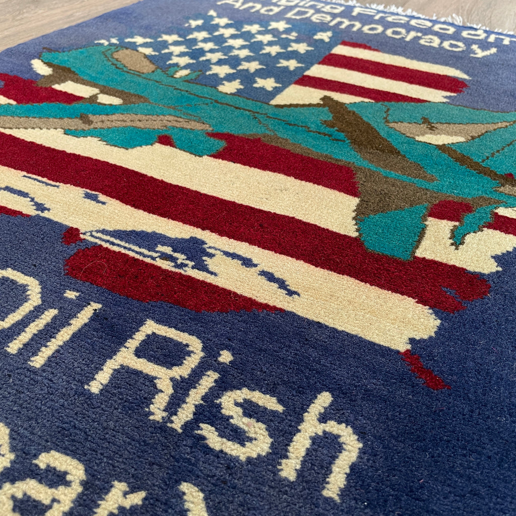86 x 63 cm | Afghan Drone War Rug