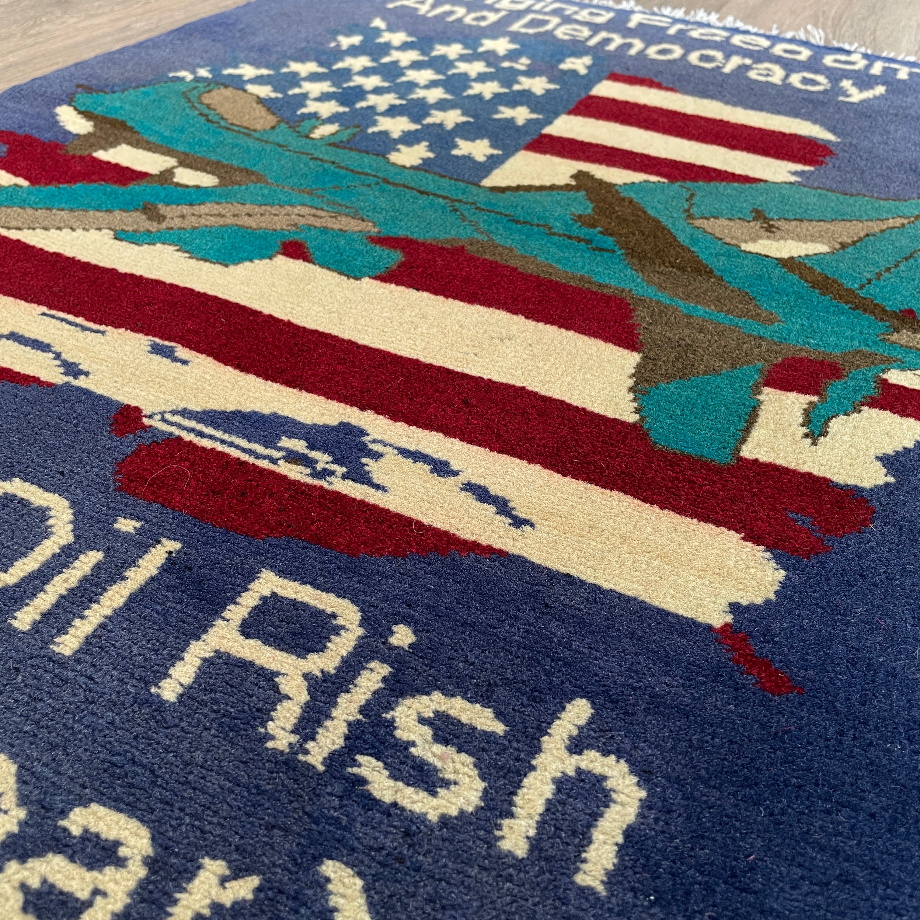 86 x 63 cm | Afghan Drone War Rug