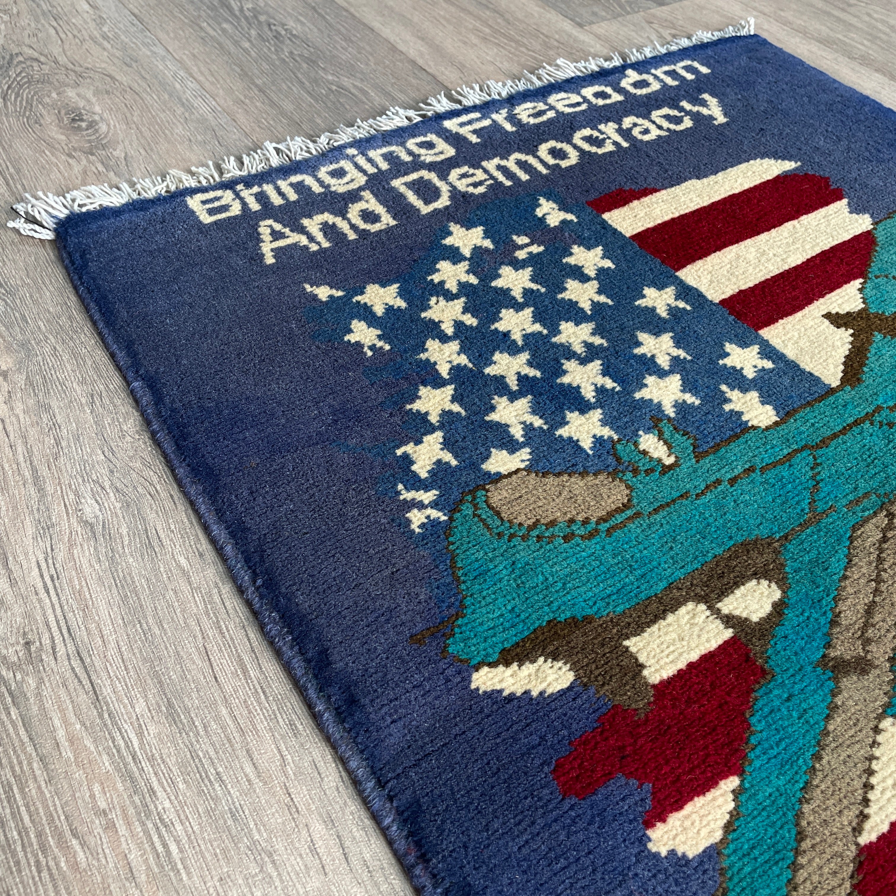 86 x 63 cm | Afghan Drone War Rug