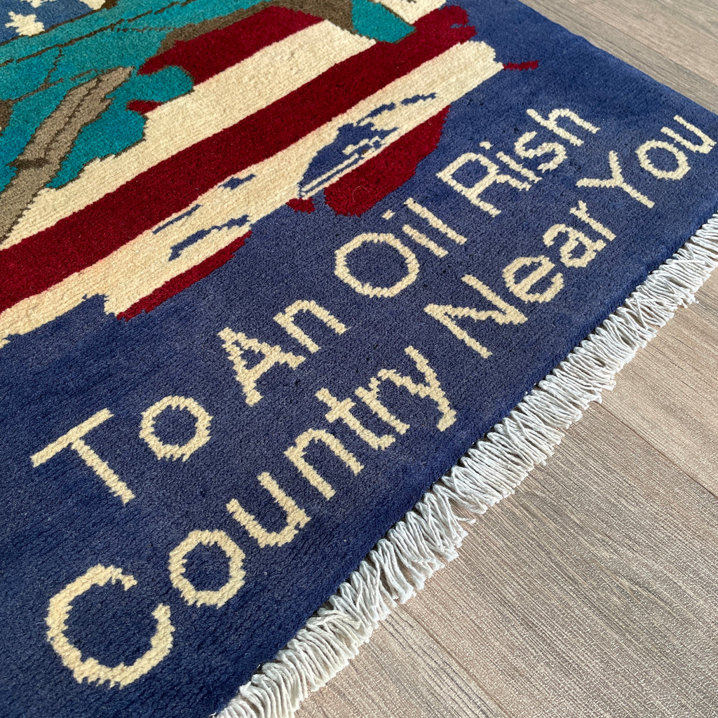 86 x 63 cm | Afghan Drone War Rug