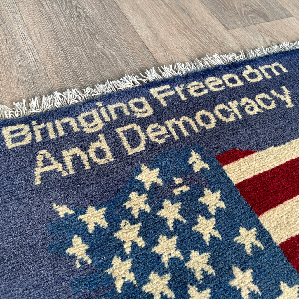86 x 63 cm | Afghan Drone War Rug
