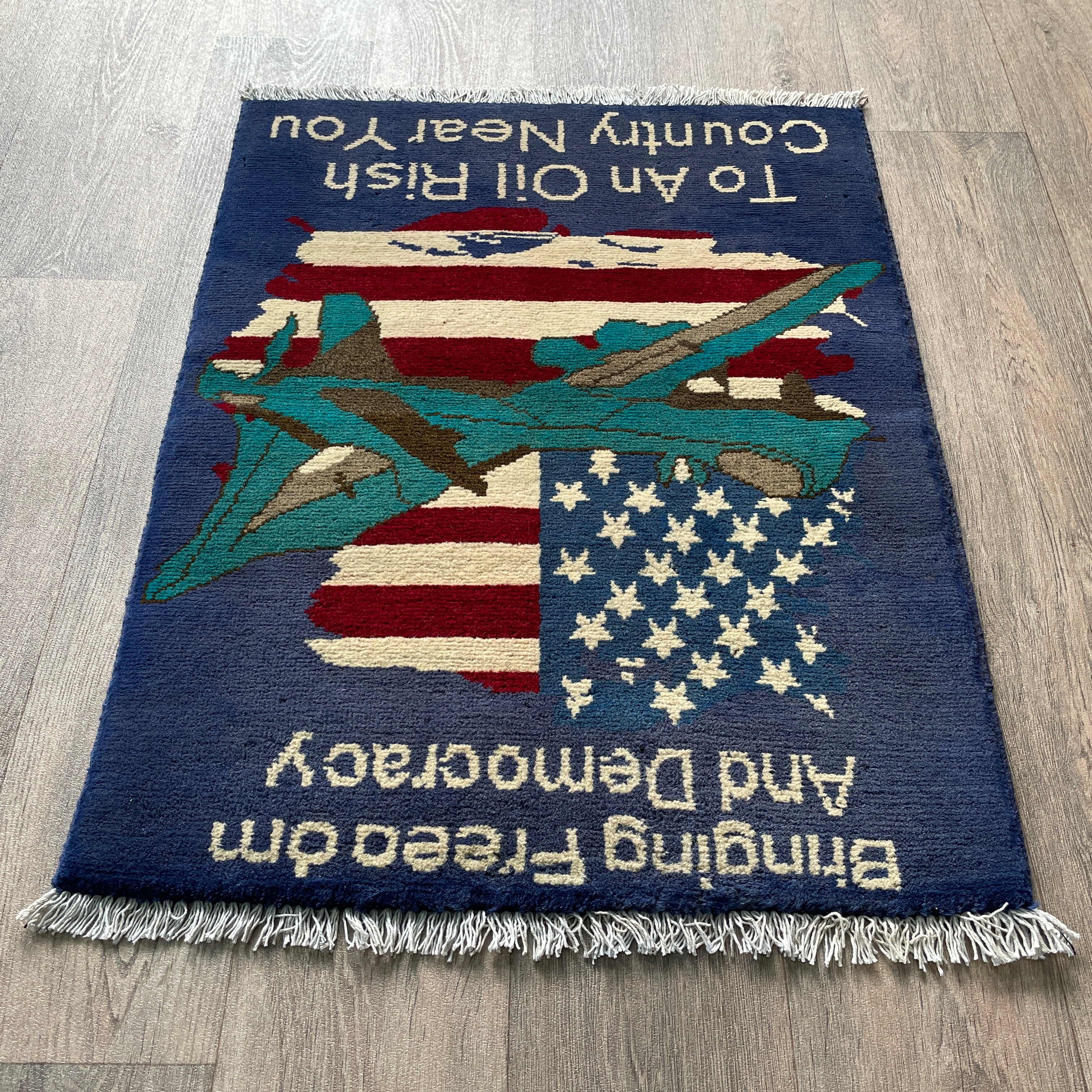 86 x 63 cm | Afghan Drone War Rug