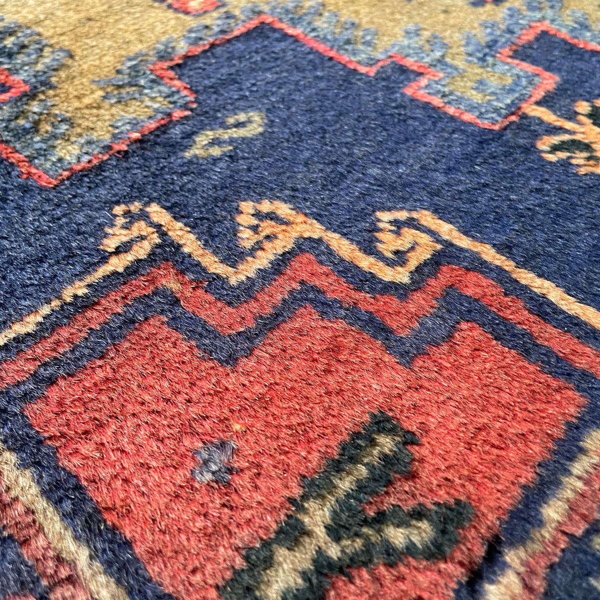 Vintage Afghan Herati Baluch Rug c. 1980
