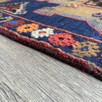 Vintage Afghan Herati Baluch Rug c. 1980