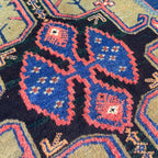Vintage Afghan Herati Baluch Rug c. 1980
