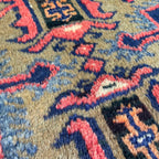 Vintage Afghan Herati Baluch Rug c. 1980