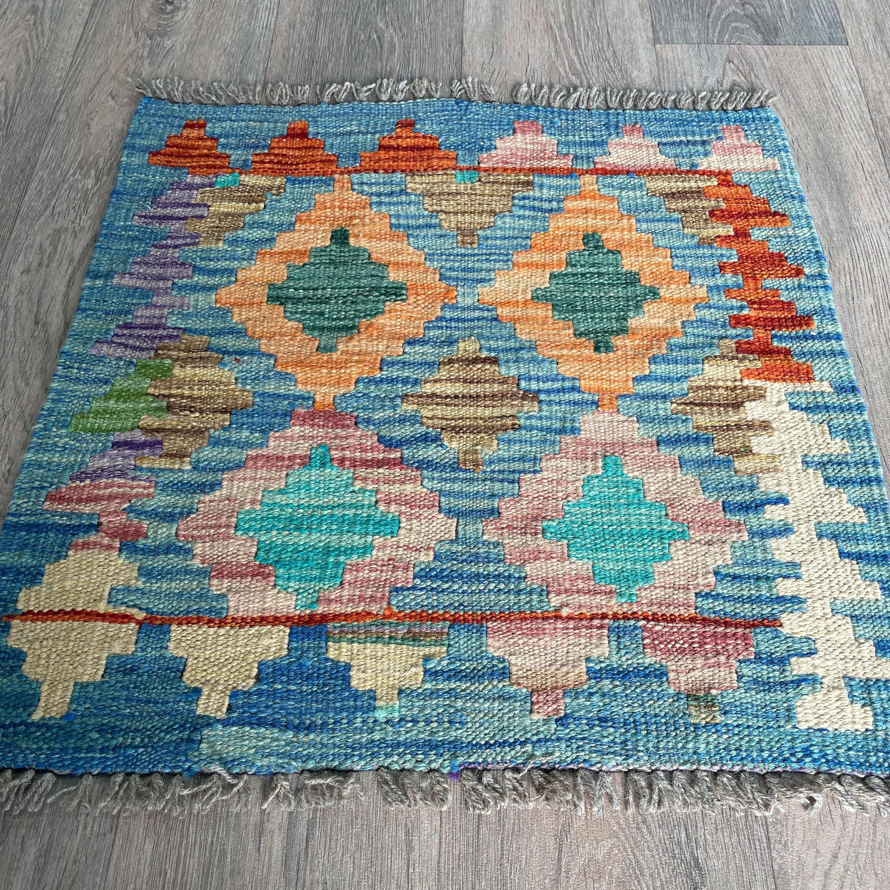 57 x 54 cm | Afghan Kilim Door Mat