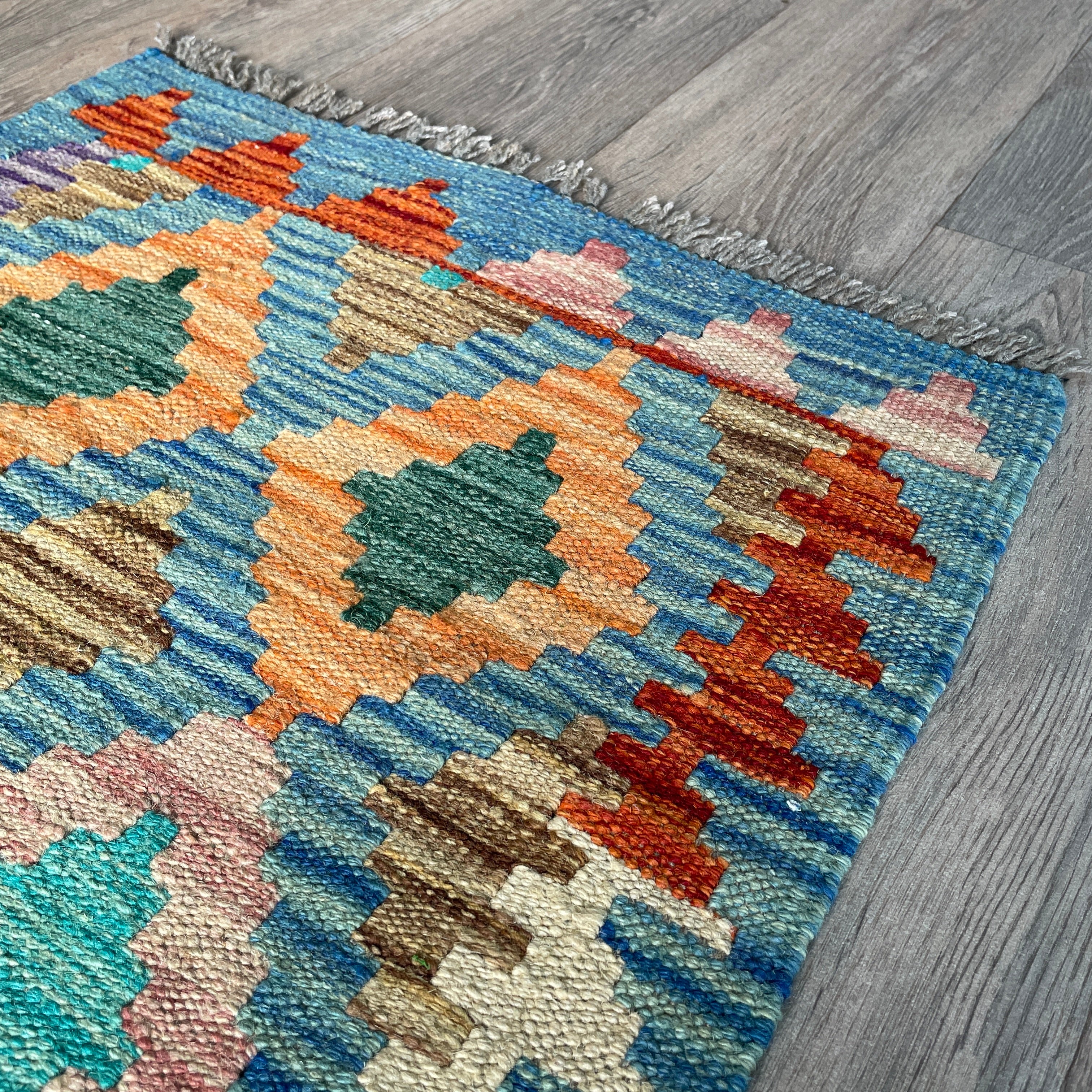 57 x 54 cm | Afghan Kilim Door Mat