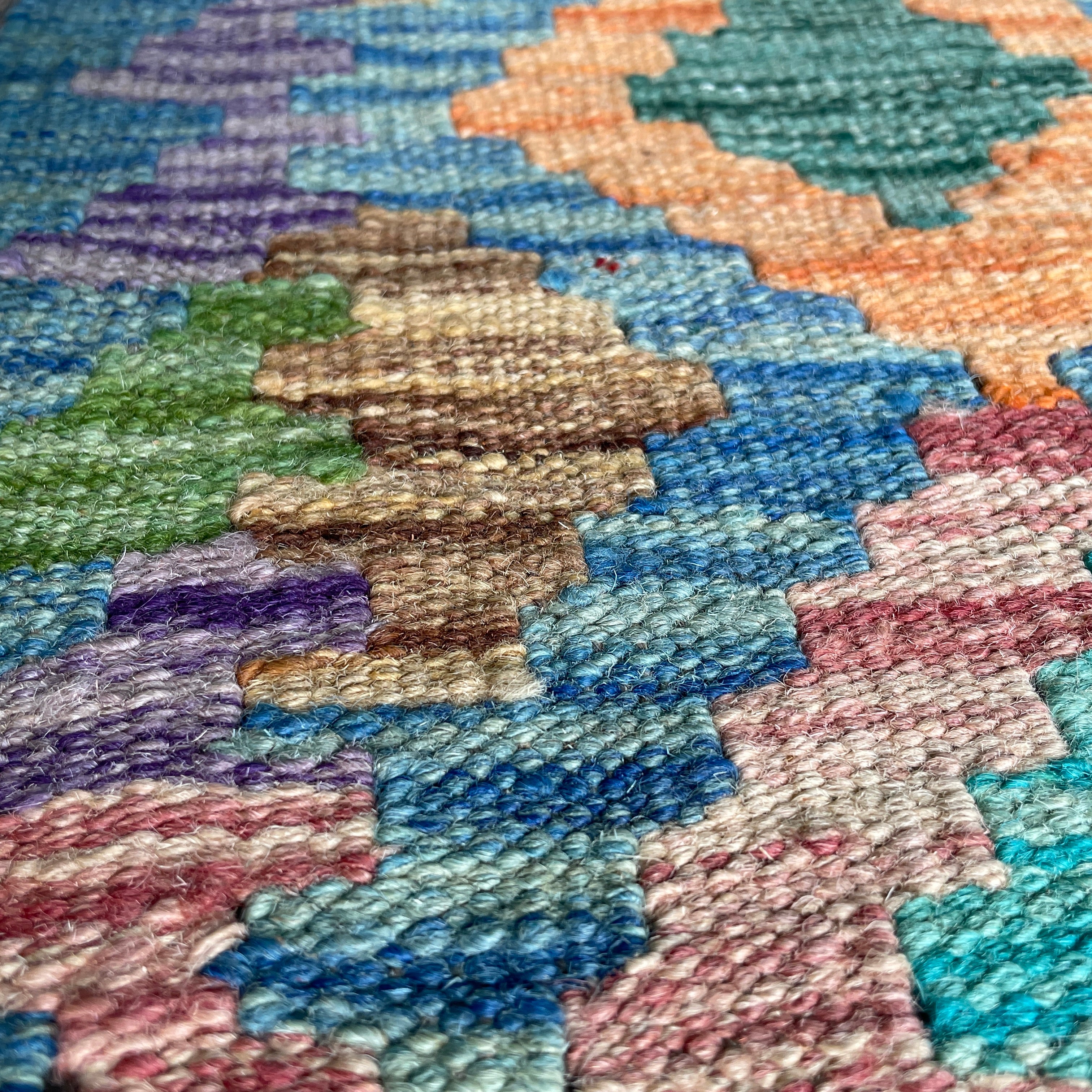 57 x 54 cm | Afghan Kilim Door Mat