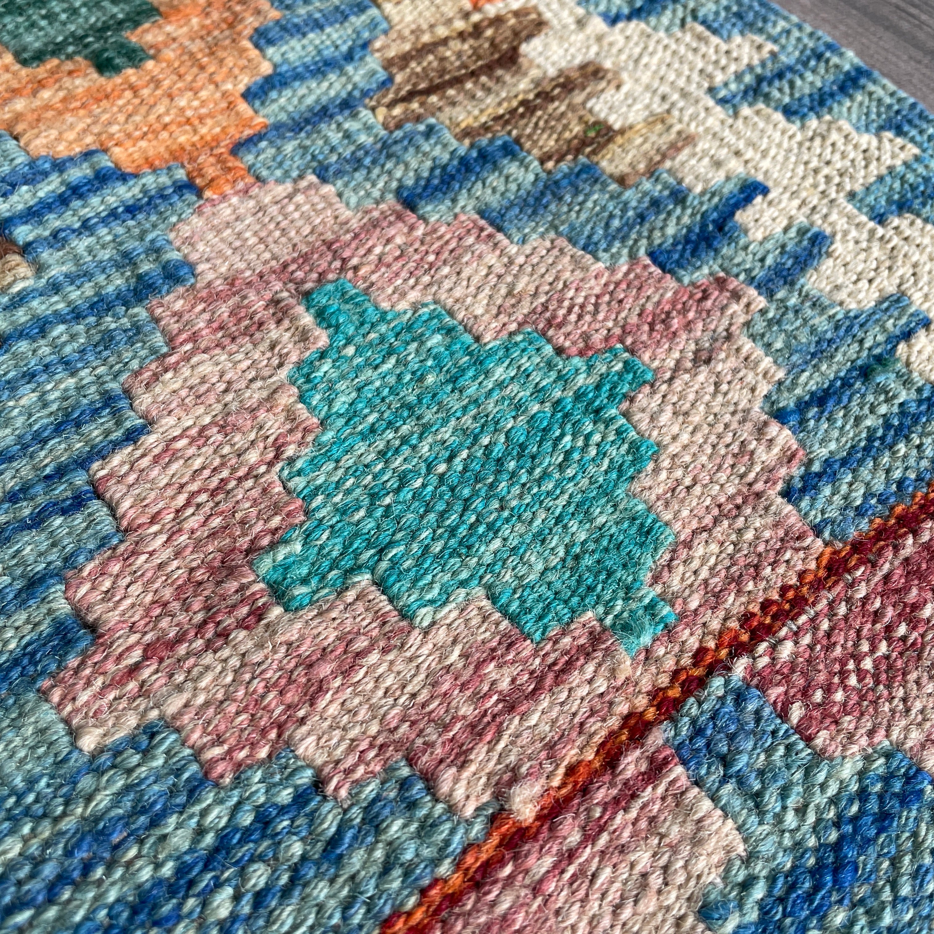 57 x 54 cm | Afghan Kilim Door Mat