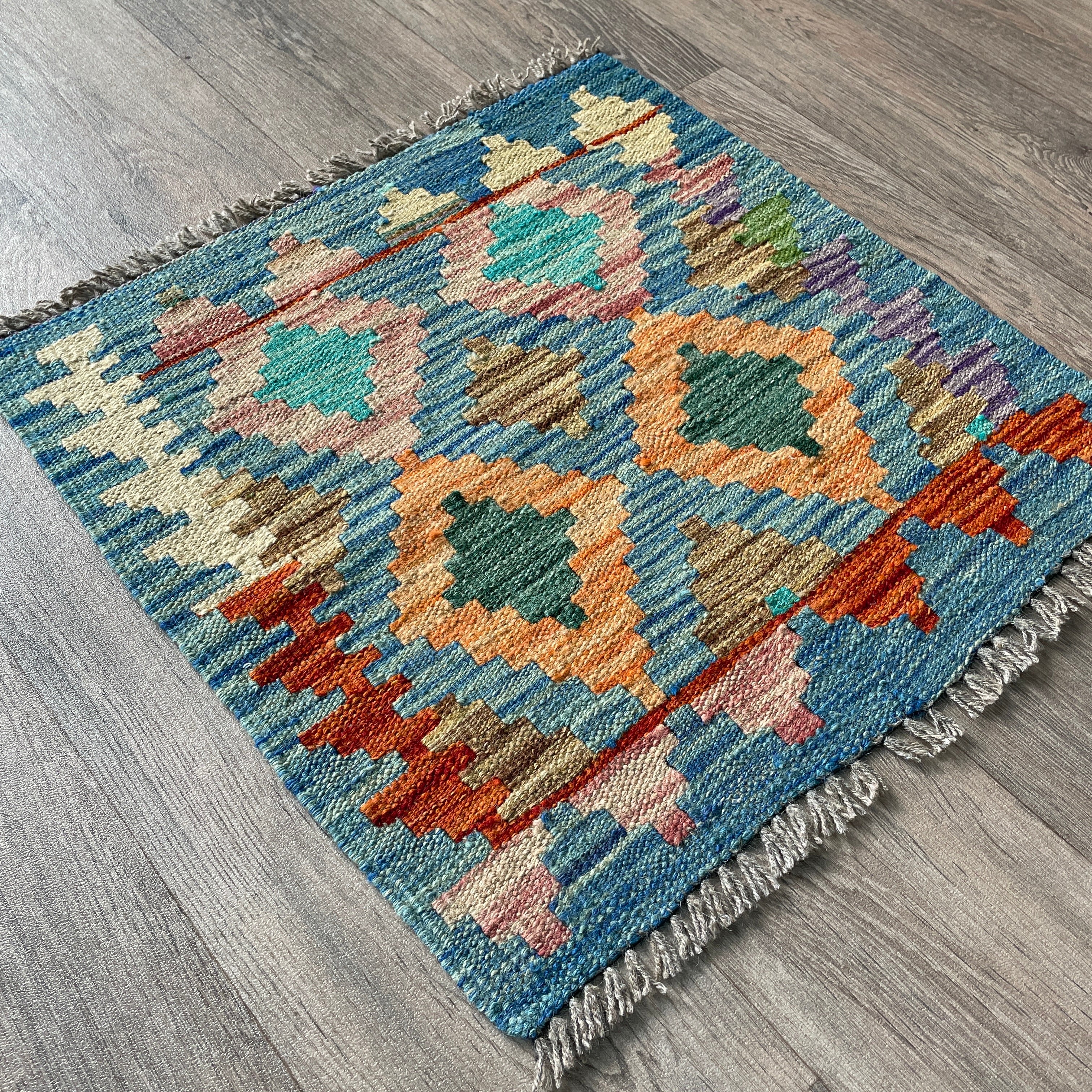 57 x 54 cm | Afghan Kilim Door Mat