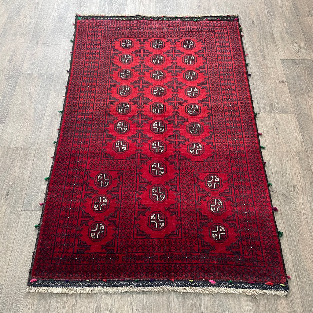 Vintage Afghan Mawri Baluch Rug c. 1980