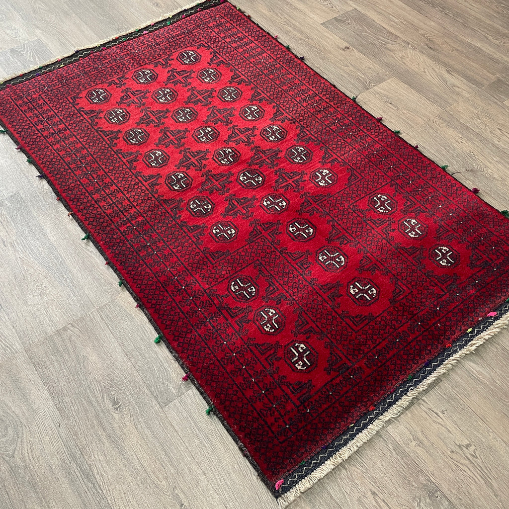 Vintage Afghan Mawri Baluch Rug c. 1980
