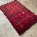 Vintage Afghan Mawri Baluch Rug c. 1980