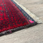 Vintage Afghan Mawri Baluch Rug c. 1980