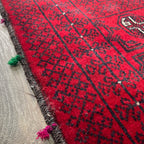 Vintage Afghan Mawri Baluch Rug c. 1980