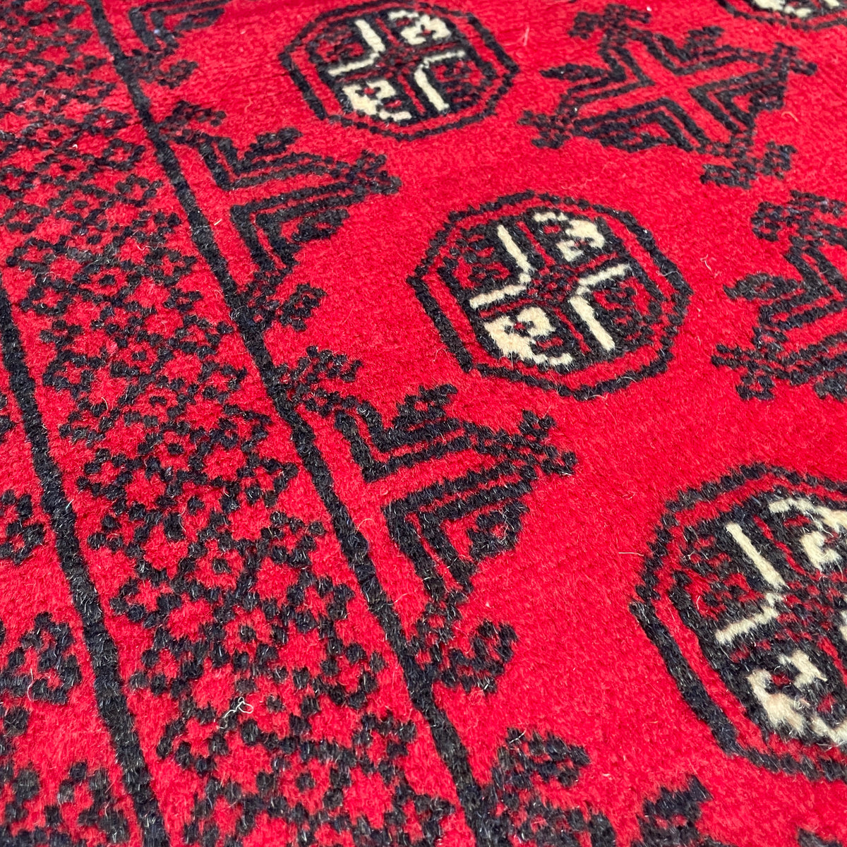 Vintage Afghan Mawri Baluch Rug c. 1980