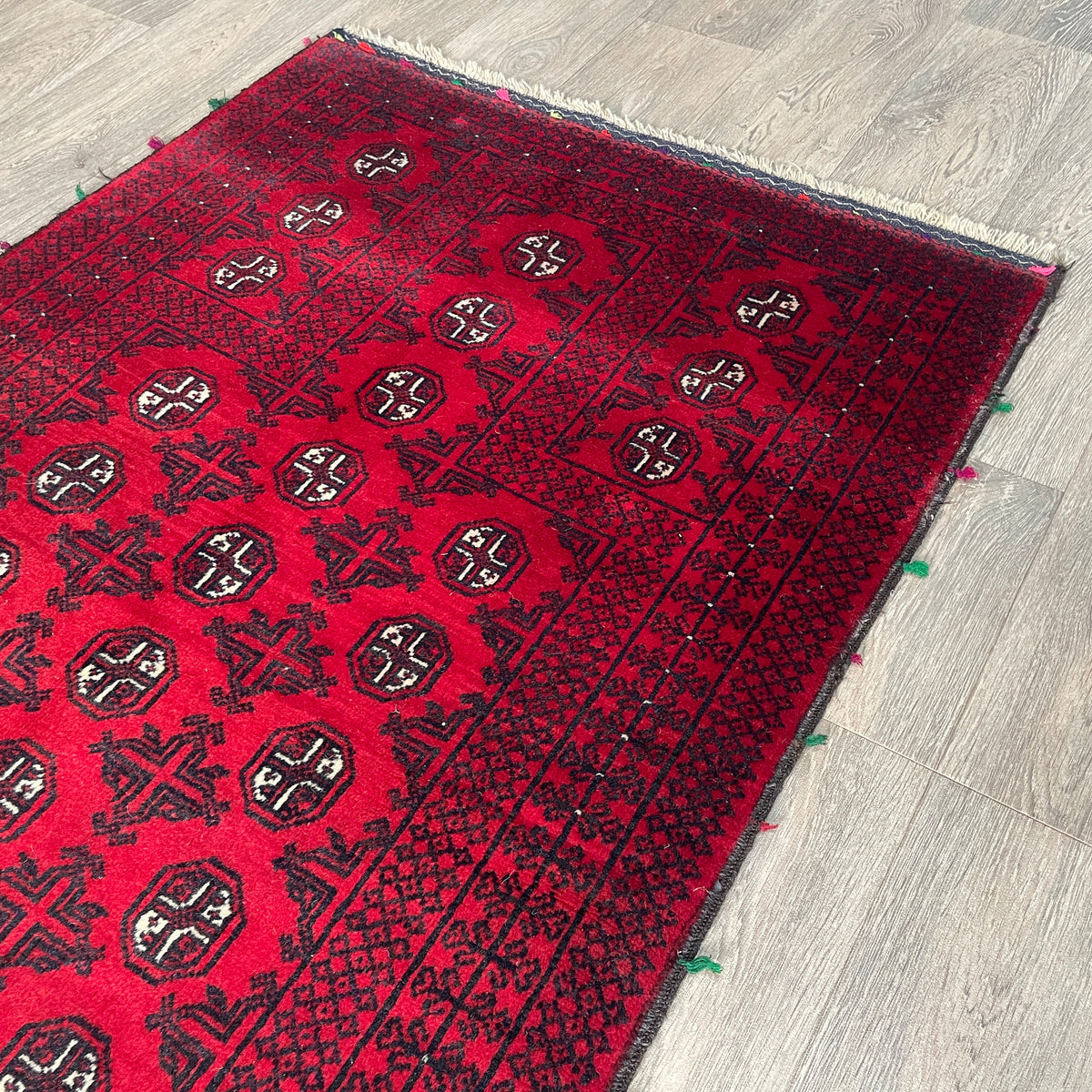 Vintage Afghan Mawri Baluch Rug c. 1980