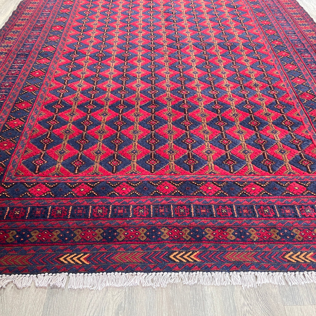 202 x 156 cm | Afghan Fine Mushwani Rug (Belgian Wool)