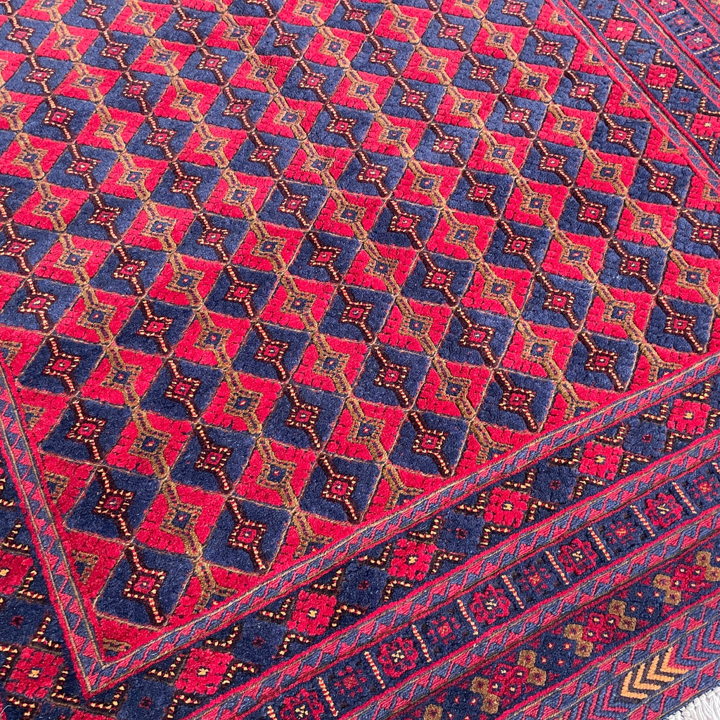 202 x 156 cm | Afghan Fine Mushwani Rug (Belgian Wool)