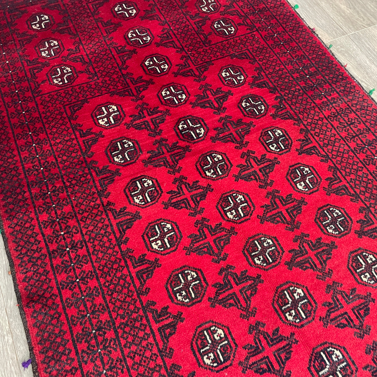 Vintage Afghan Mawri Baluch Rug c. 1980