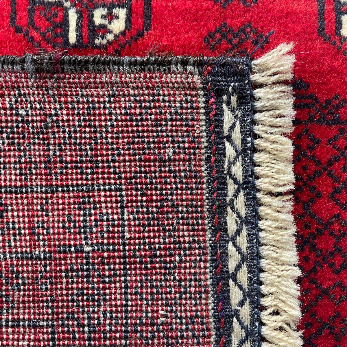 Vintage Afghan Mawri Baluch Rug c. 1980
