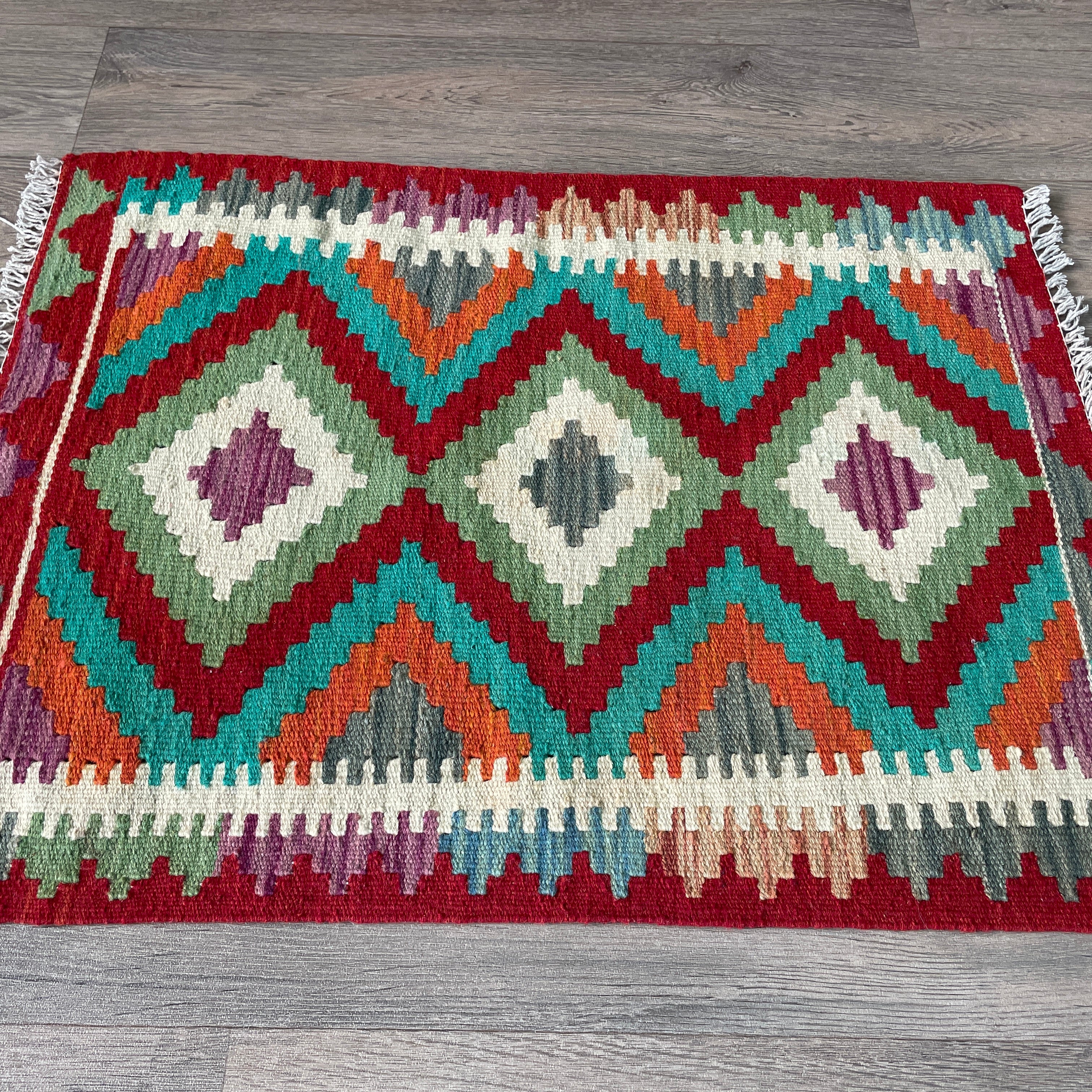 82 x 60 cm | Afghan Kilim Door Mat
