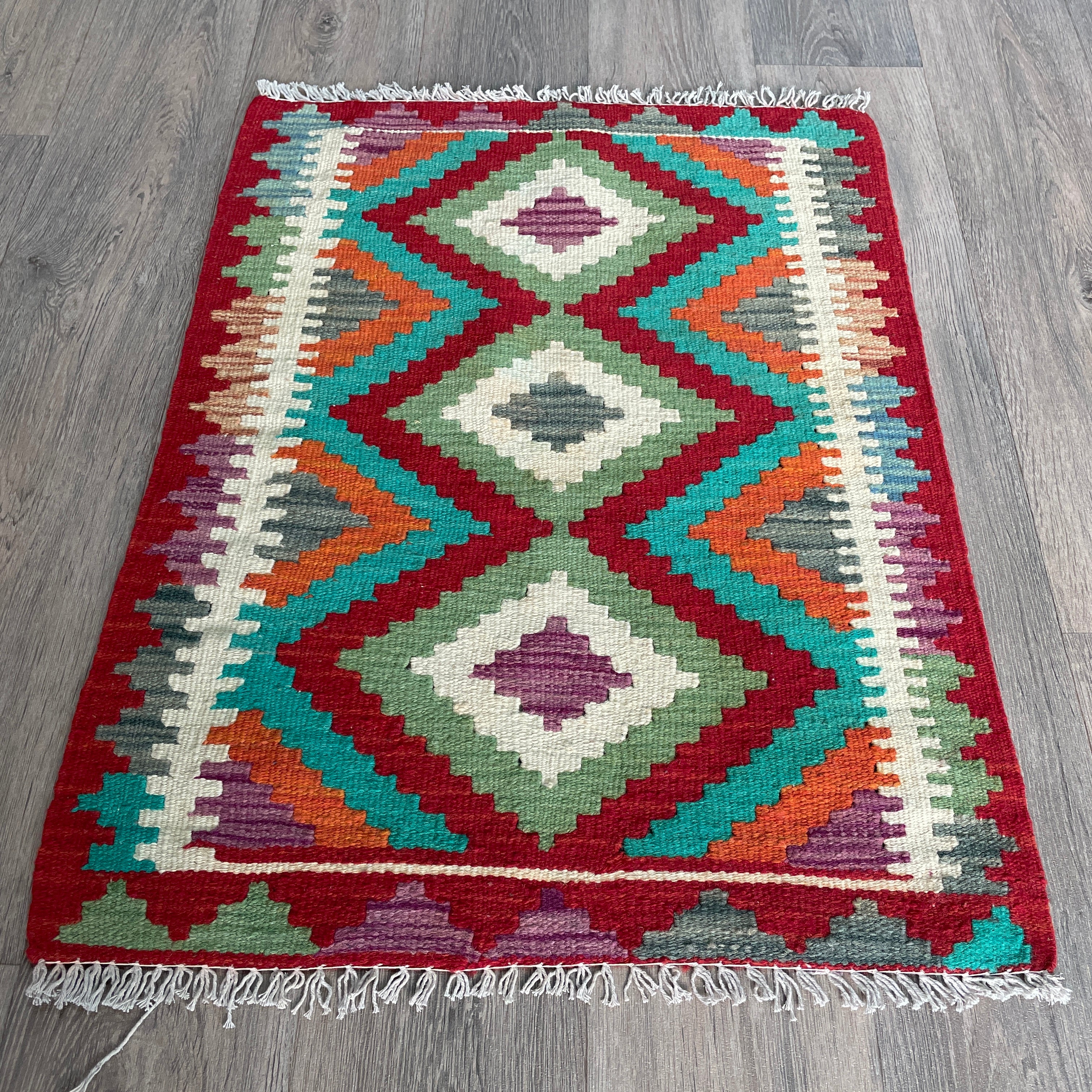 82 x 60 cm | Afghan Kilim Door Mat